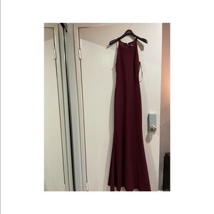 Romanticism Burgundy Maxi Dress